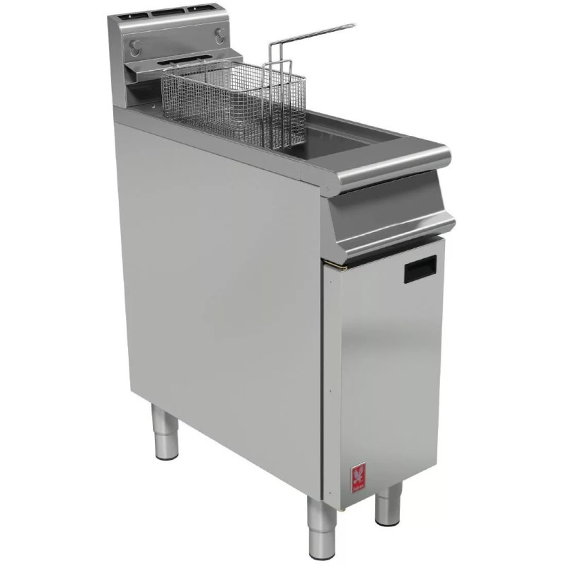 Falcon Dominator Single Tank Single Basket Free Standing Natural Gas Fryer G3830 - islandcatering