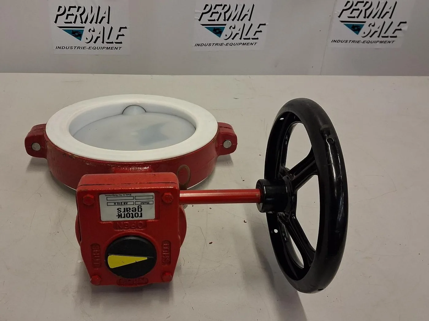 Rotork Gears AB210N Valve Gearbox with PTFE Lined Butterfly Valve - 3