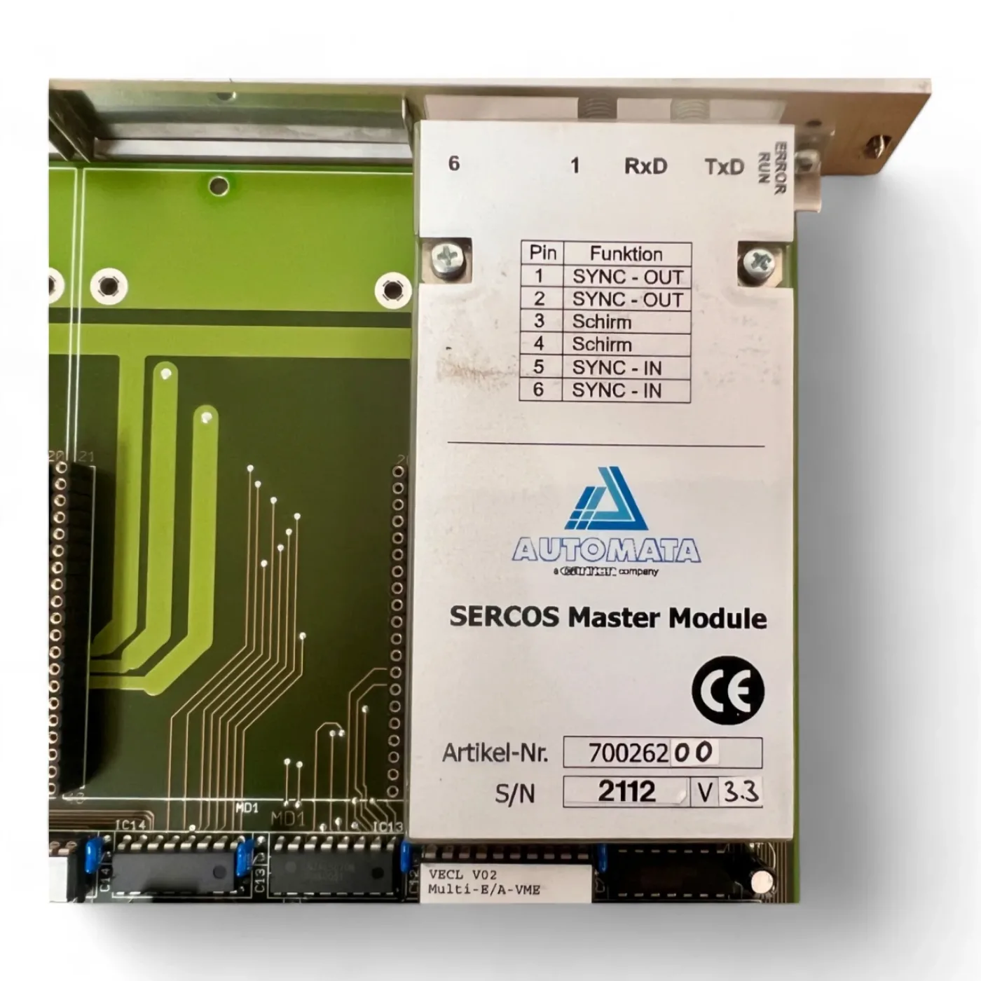 HOMAG MULTI-E/A VME-GRUNDKARTE 70026200 - 7