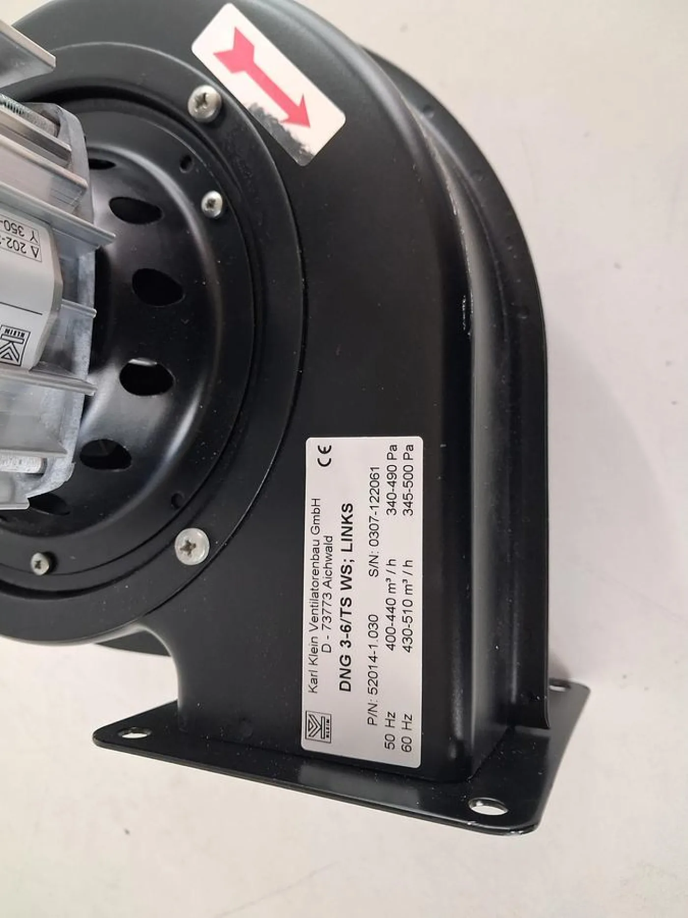 Karl Klein DNG 3-6/7S WS Radialventilator - 4