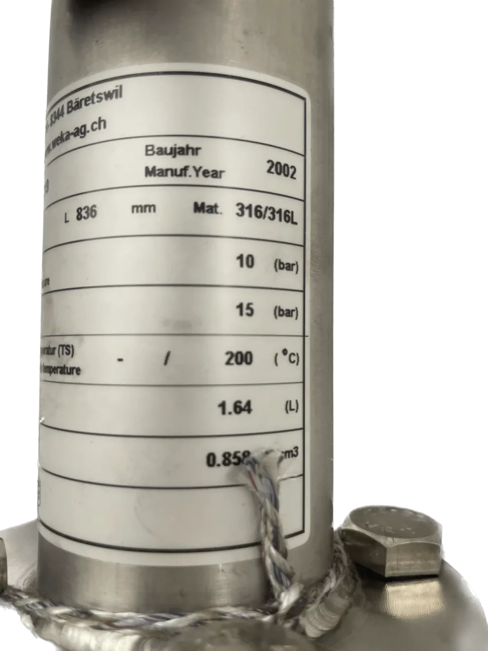 Weka AG Magnet-Niveauanzeiger für Drücke 154219 TYP 34300-A