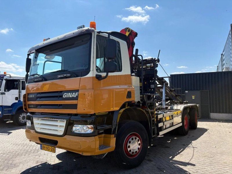 Ginaf X 3335 S + PALFINGER E 165 Z + 6X6 + MANUAL + 145863 KM + CONTAINER SYSTEM + MOT 17-12-2026