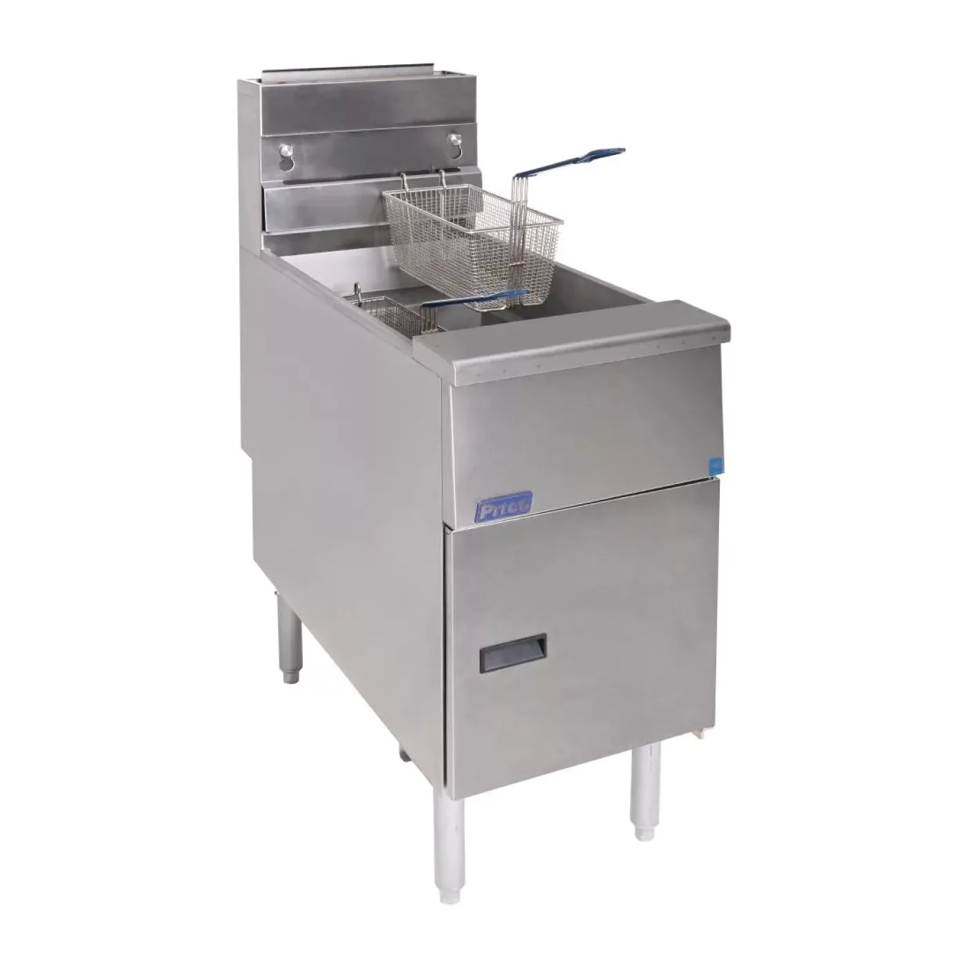 Pitco Twin Basket Single Tank Solstice Natural Gas Fryer SG14S - islandcatering - 7