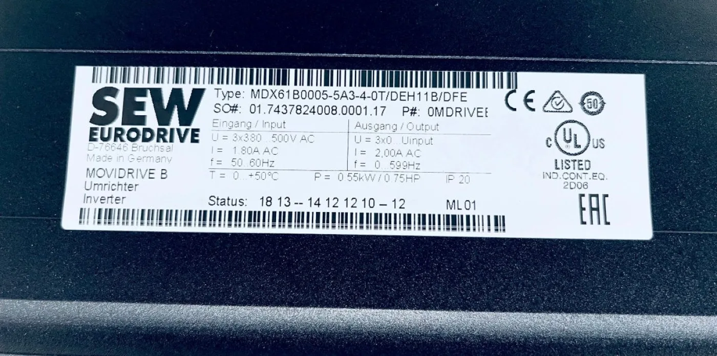 SEW Eurodrive Movidrive Umrichter MDX61B0005-5A3-4-0T mit BW090-P52B - 3