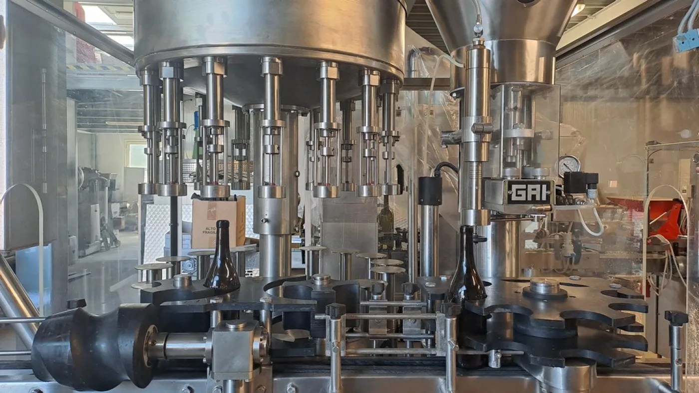 MONOBLOCK GAI 16/1 IN STAINLESS STEEL, WITH CONVEYOR BELT AND BOTTLE FINAL PLATE, SECOND-HAND MACHINE - 6