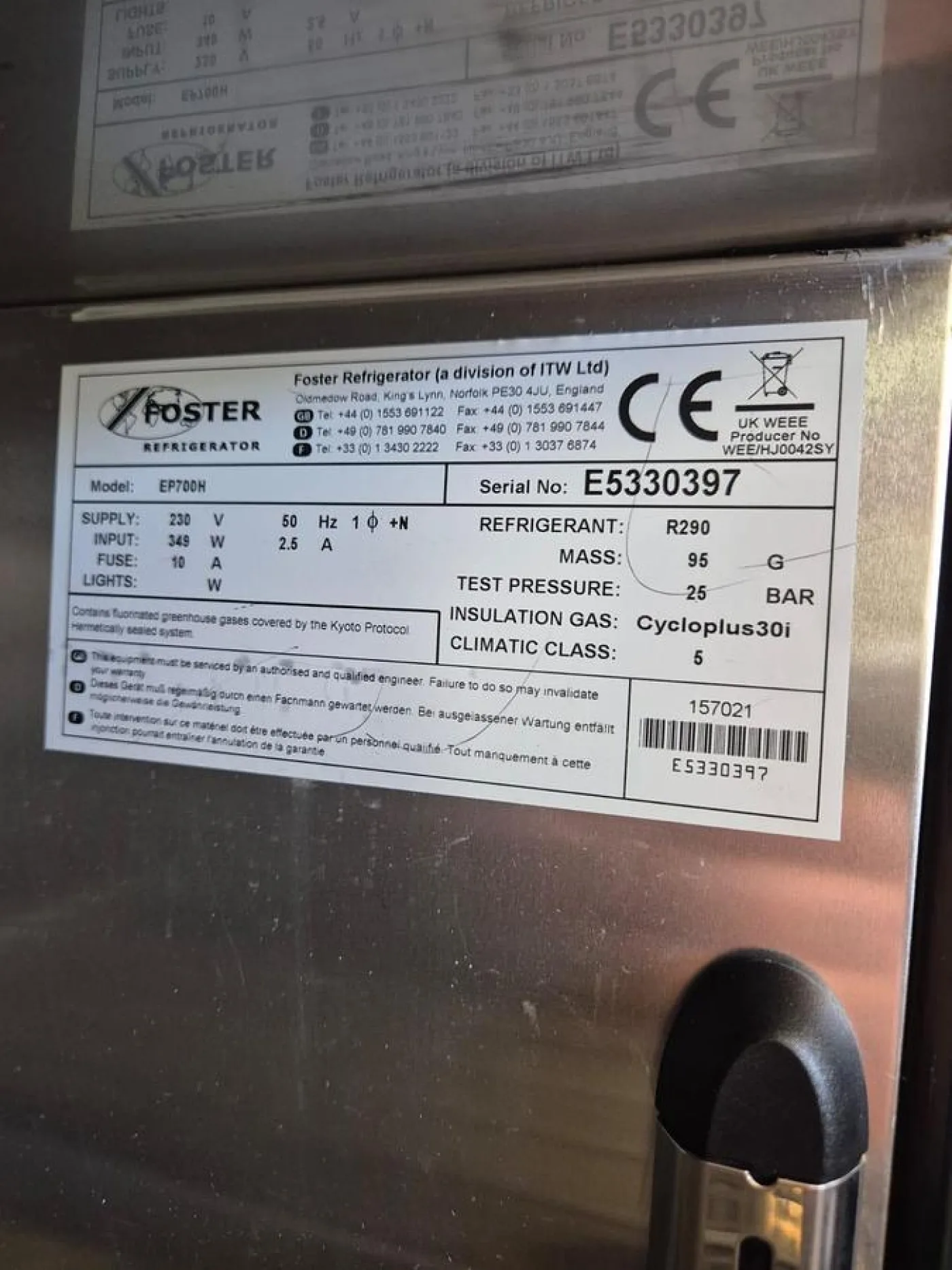 Foster EcoPro G2 EP700H Pro Cabinet Freezer - 8