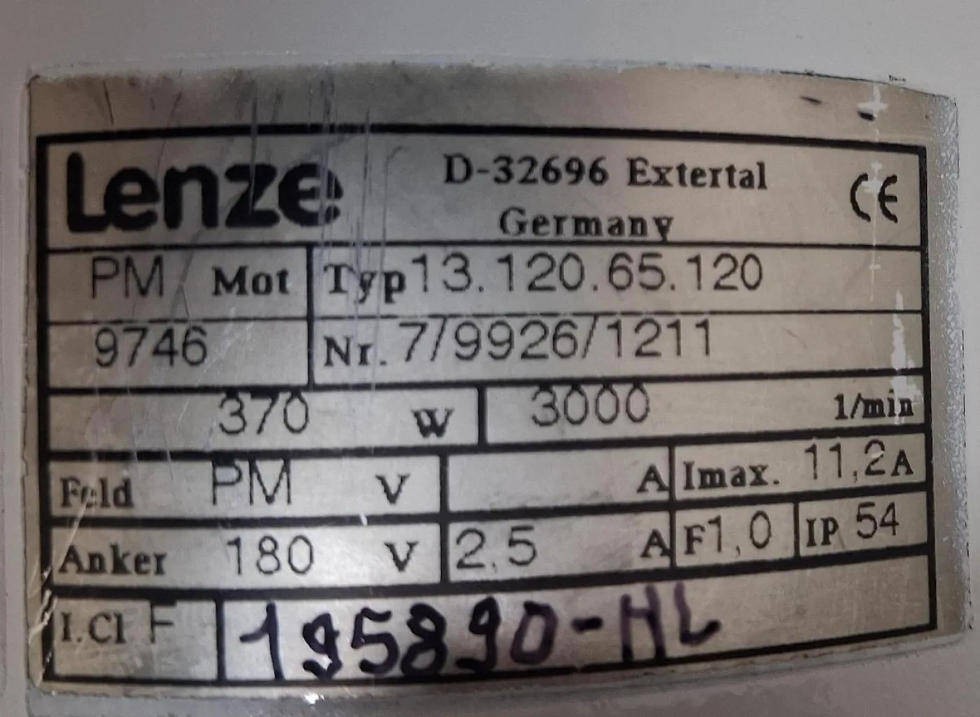 Lenze 12.602.10.1.5 Gleichstrom-Getriebemotor - 6