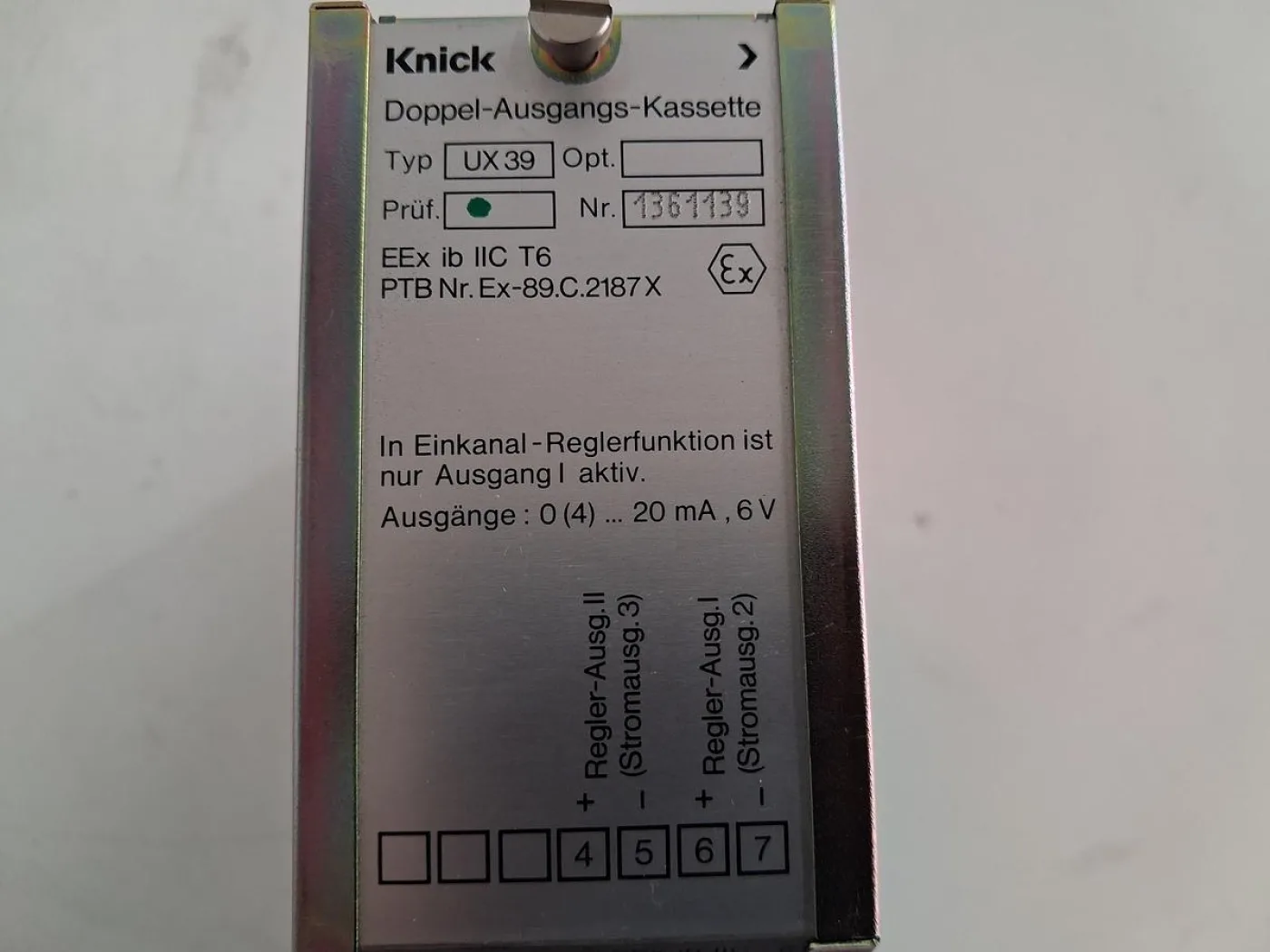 Knick UX-3 Doppel-Ausgangs-Kassette - 3
