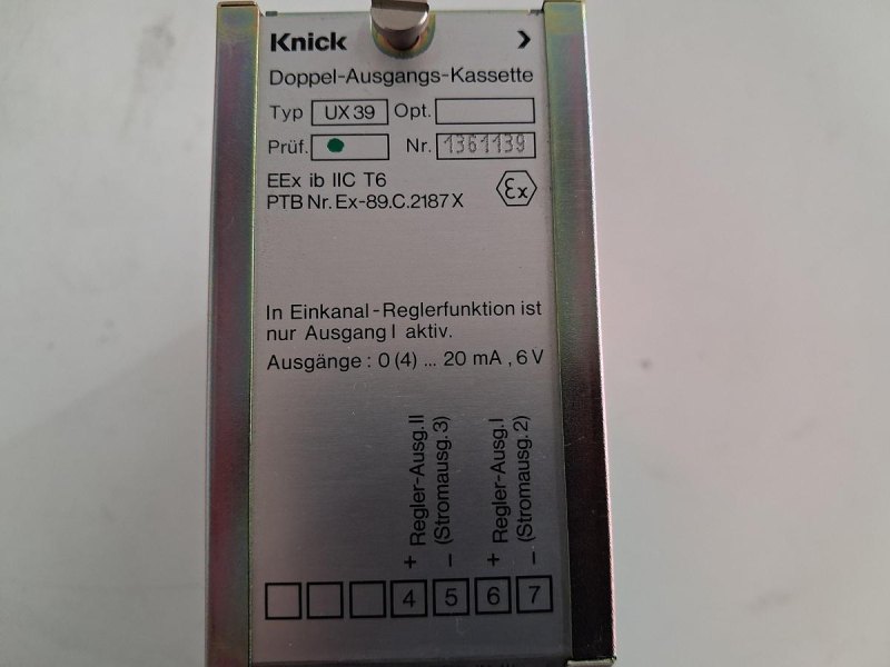 Knick UX-3 Doppel-Ausgangs-Kassette