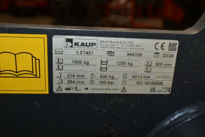 Klammergabel drehbar Kaup 1,5T451 Breite 970 mm (2024)