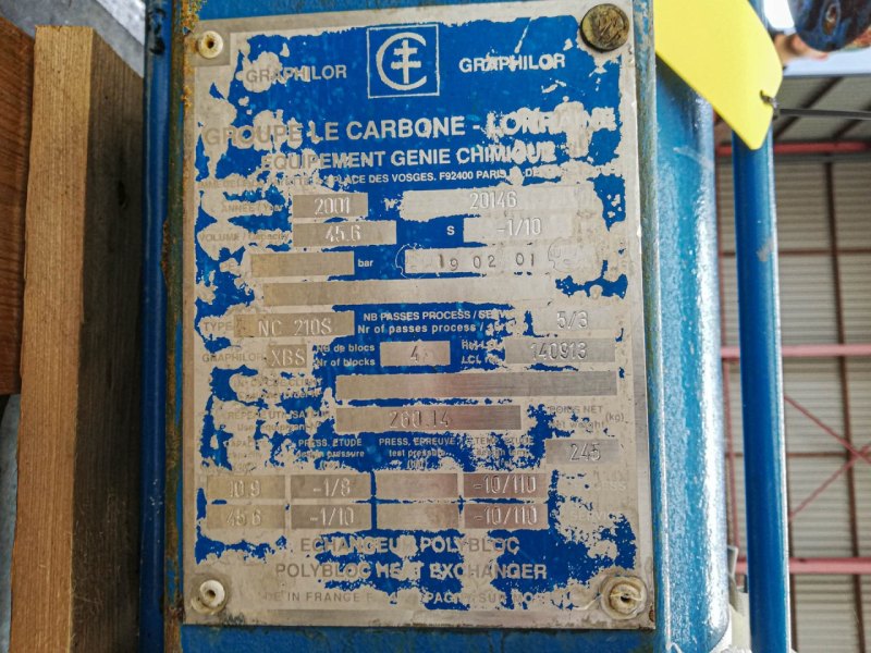 Le Carbone-Lorraine NC210S - Shell and tube heat exchanger