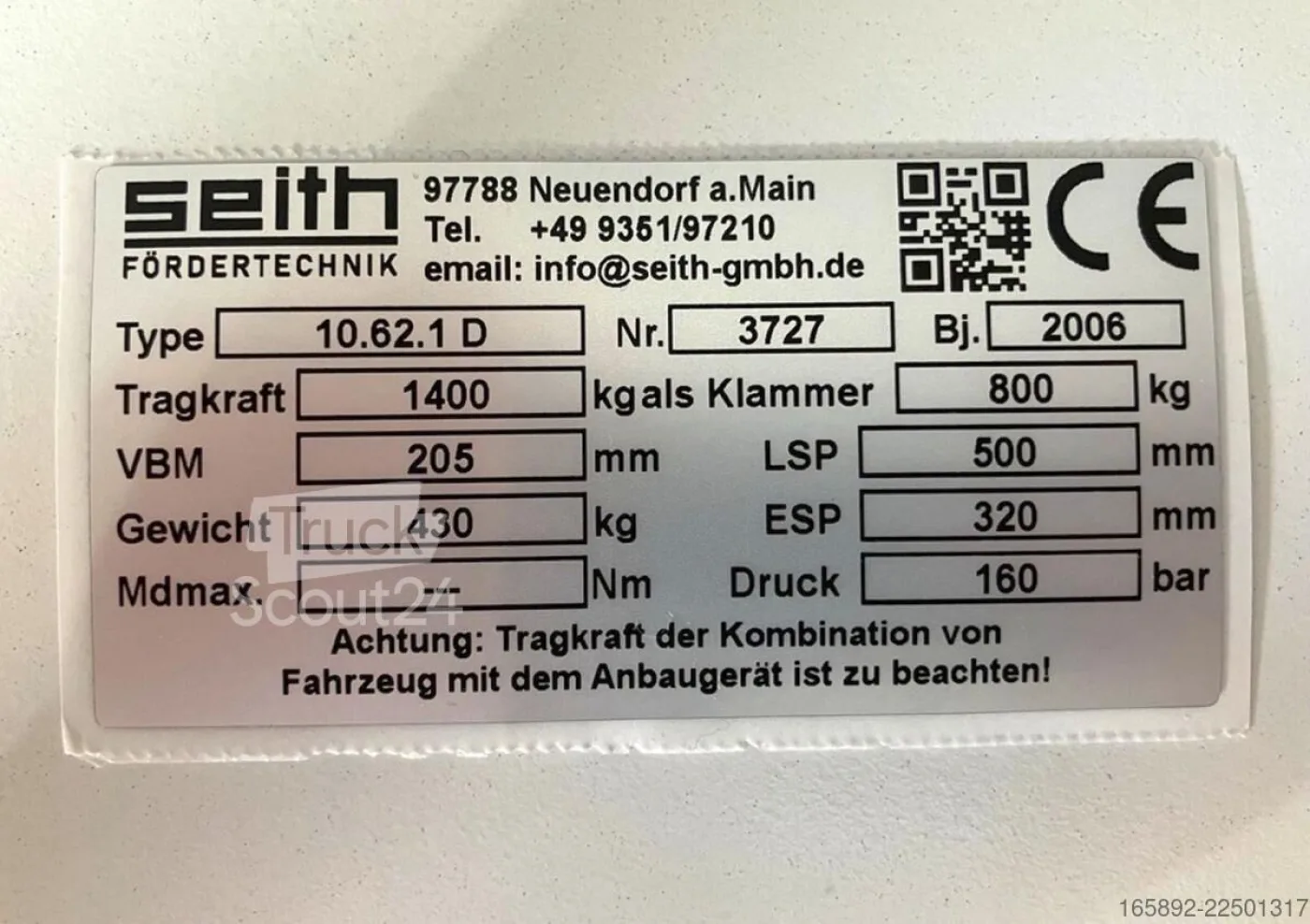 SEITH 10.62.1D Breite 1300 mm - 5