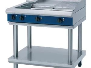 Blue Seal Evolution Cooktop 2 Element/Griddle Electric on Stand 900mm E516B-LS - islandcatering