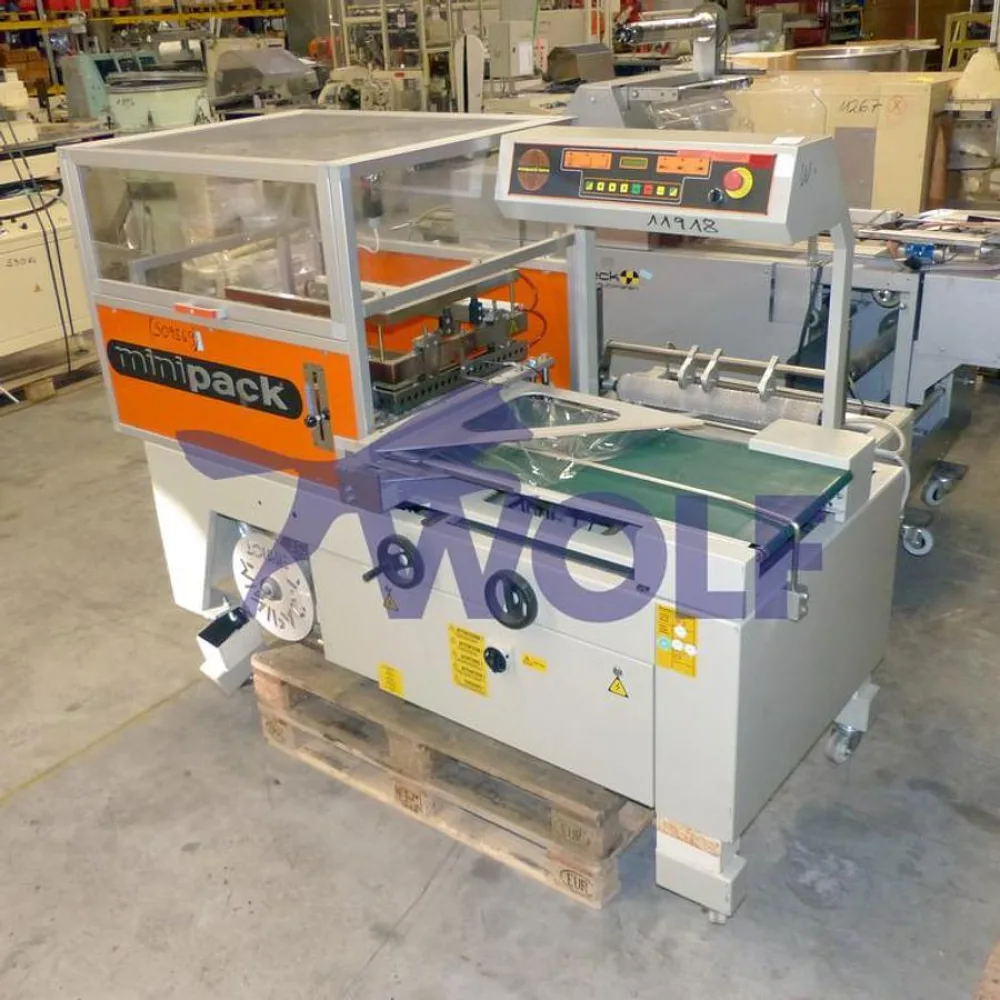 automatisches Winkelschweissgerät - MINIPACK TORRE Modell Sealmatic 56 E, Fahrbar