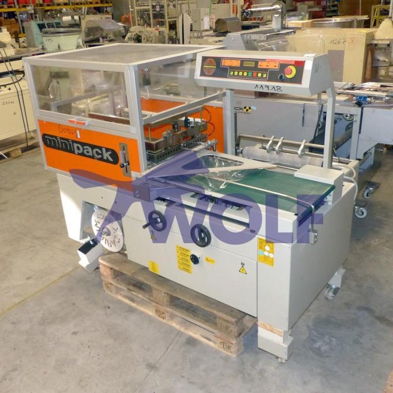 automatisches Winkelschweissgerät - MINIPACK TORRE Modell Sealmatic 56 E, Fahrbar