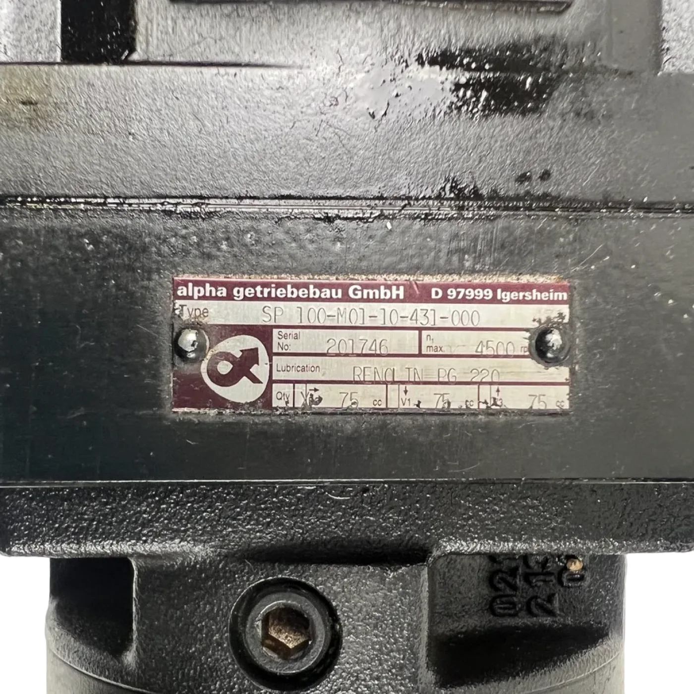 INDRAMAT REXROTH MKD090B-047-KP1-KN Servomotor mit Alpha Getriebe SP 100-M01-10-431-000 - 7