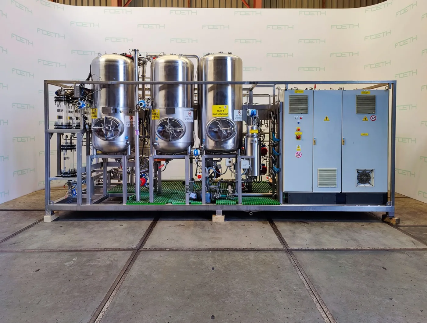 LPD Liquid perfume processing skid - Inline mixer - 7