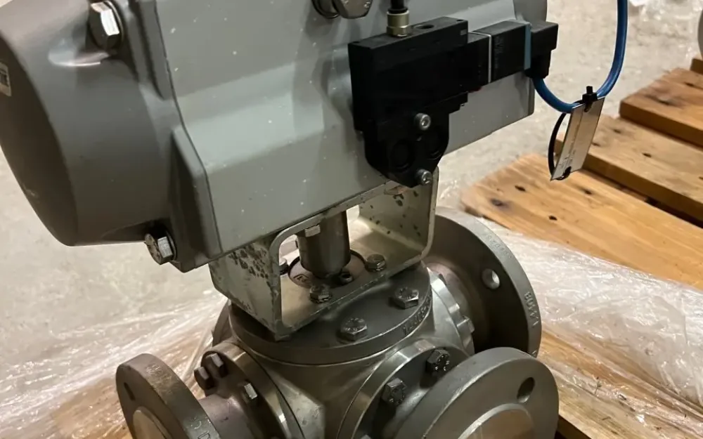 USED ATEX SOLENOID VALVE STAINLESS STEEL 316 4 WAY DN50