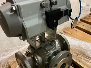 USED ATEX SOLENOID VALVE STAINLESS STEEL 316 4 WAY DN50