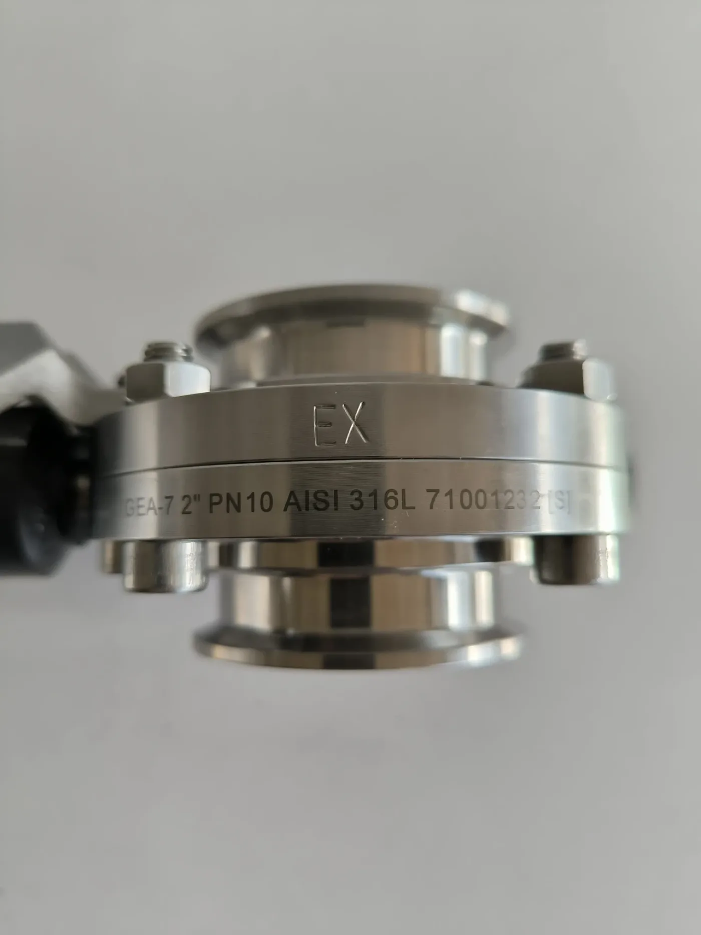 BUTTERFLY VALVE STAINLESS STEEL 316L WITH PNEUMATIC ACTUATOR GEA 7330 ATEX - 5