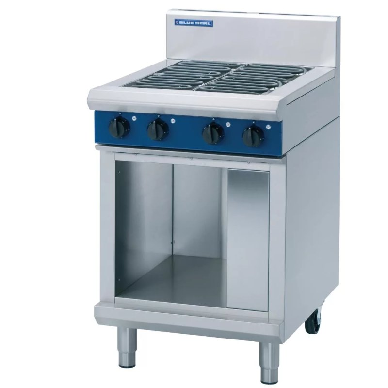 Blue Seal Evolution Cabinet Cooktop 4 Element Electric 600mm E514D-CB - islandcatering