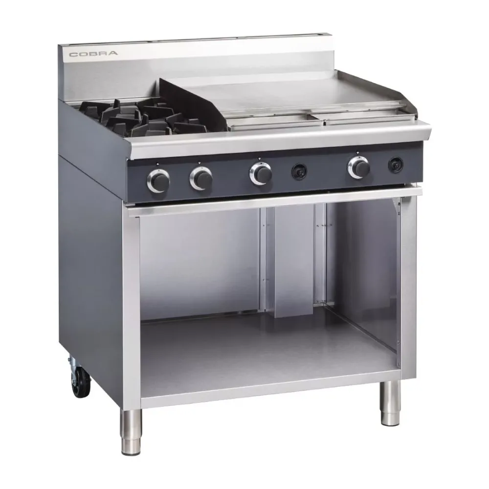 Blue Seal Cobra Freestanding Natural Gas Hob with Griddle C9B - islandcatering