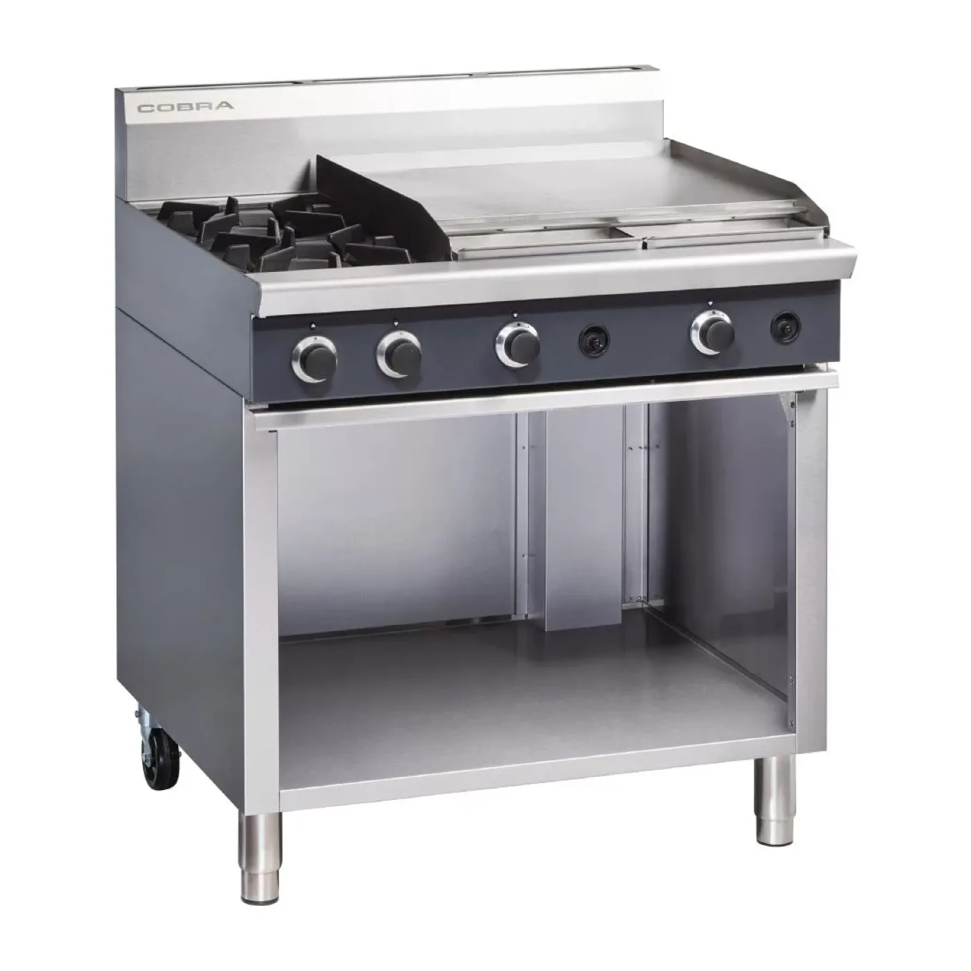 Blue Seal Cobra Freestanding Natural Gas Hob with Griddle C9B - islandcatering - 1