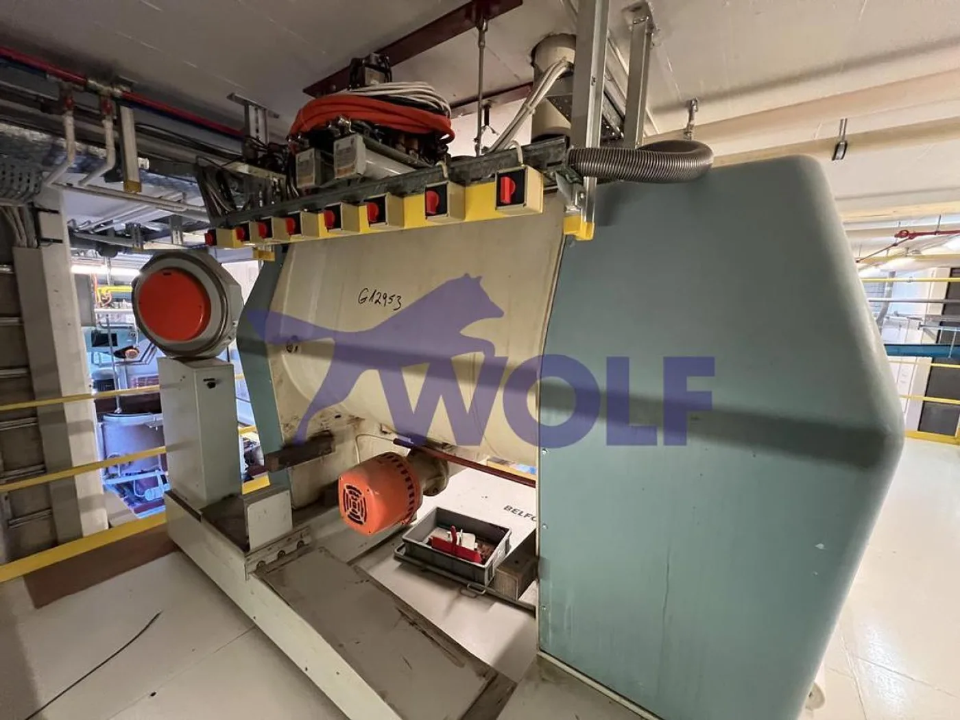 Horizontalmischer BÜHLER - Type SMC-800 mit ca. 800 kg Inhalt. - 8