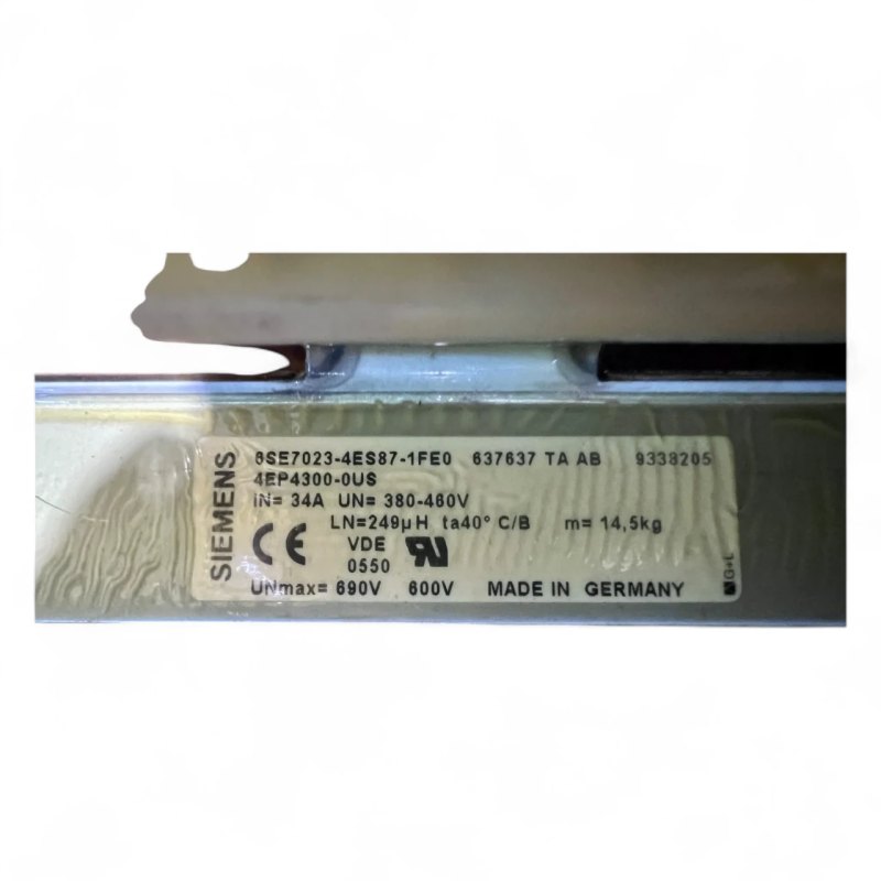 Siemens Netzdrossel 34 A 380–460 V 249 µH – Line Reactor | Drosselspule | 6SE7023-4ES87-1FE0