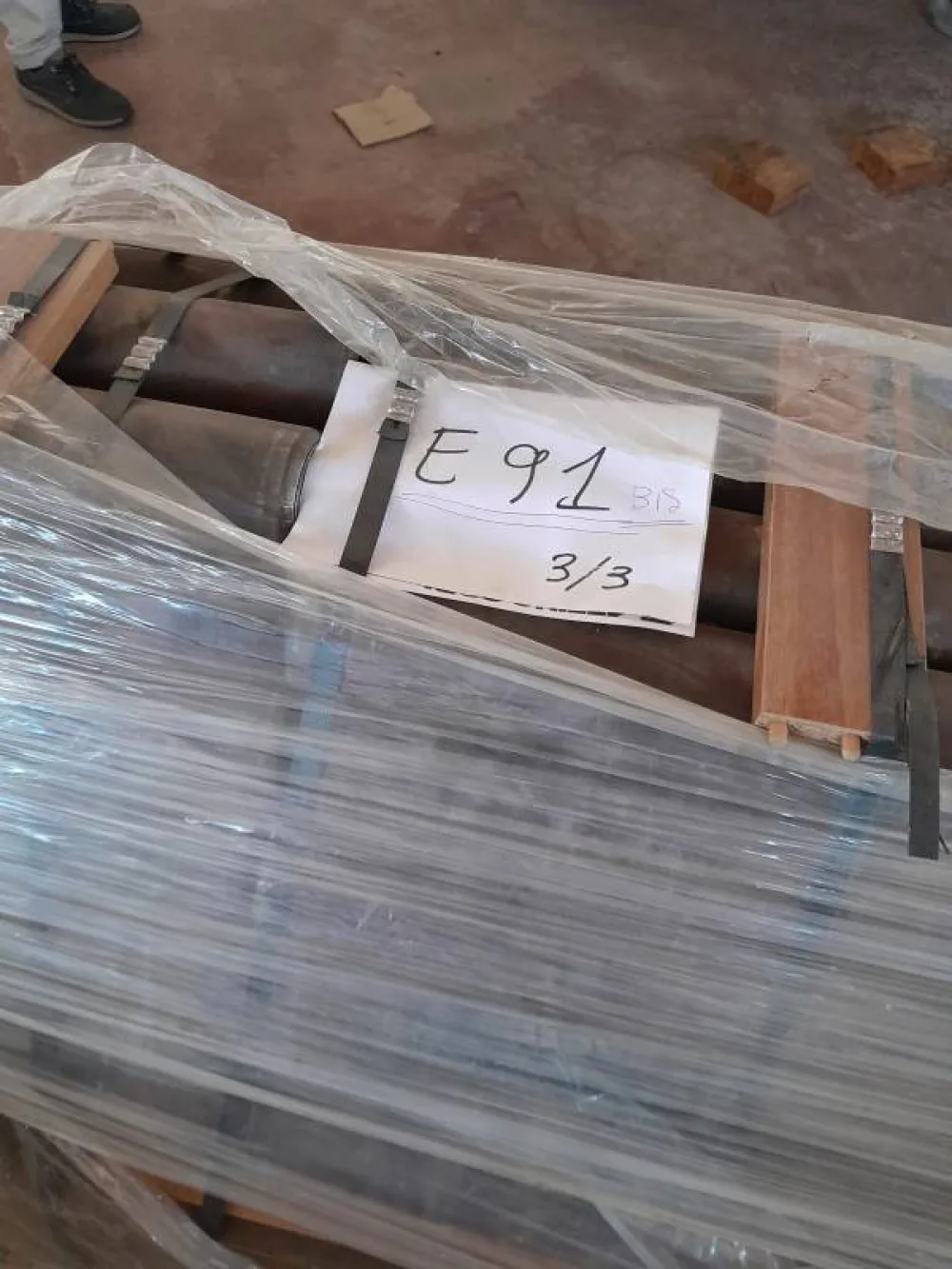 N.6 RULLIERE DA cm. 40 LUNGHEZZA mm. 2300