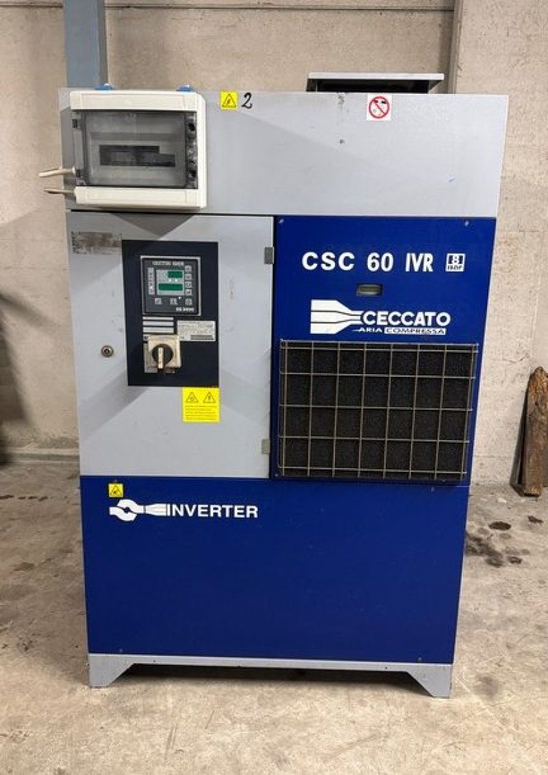 CECCATO ROTARY SCREW COMPRESSOR MODEL SCN 60/8 IVR, SECOND-HAND MACHINE