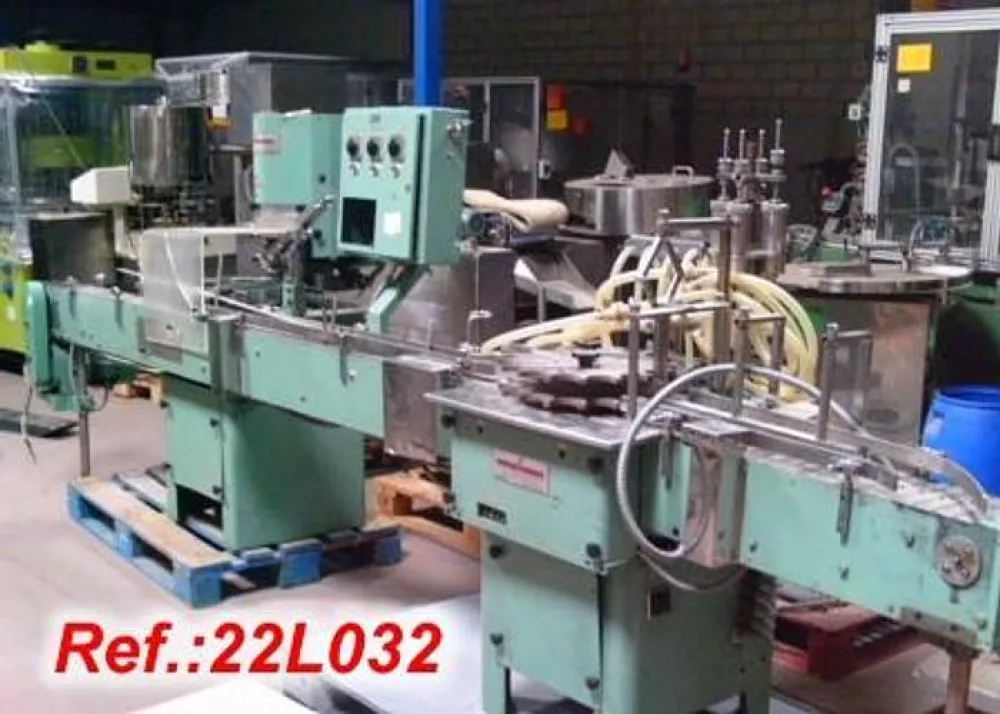 LLENADORA AUTOMÁTICA DE LÍQUIDOS "SANTIAGO DOMENECH" CON CERRADORA PARA PILFER