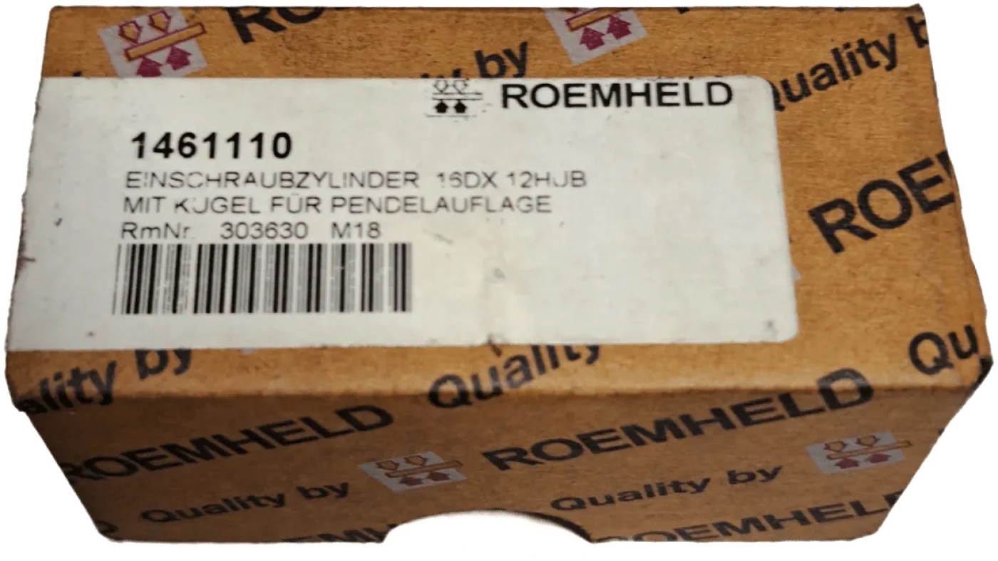 Roemheld Einschraubzylinder, ew Ø16 x 12 mm Hub 1461110 - 1