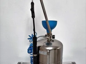 SERBATOIO MONTALIQUIDI CARRELLATO INOX – RAMEX – MOD. 1624