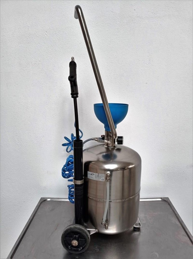 SERBATOIO MONTALIQUIDI CARRELLATO INOX – RAMEX – MOD. 1624