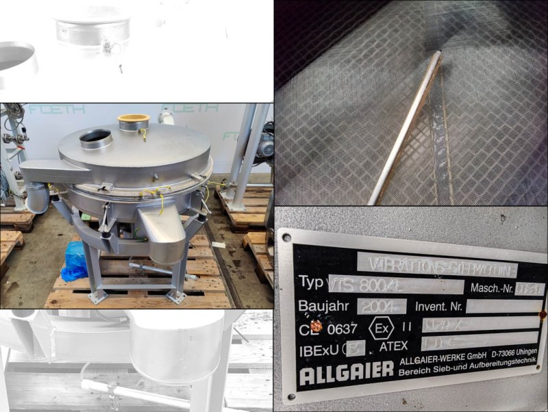 Allgaier Fluidized Bed Spray Granulators WS-GT-0,75 - Fluid bed dryer continuous