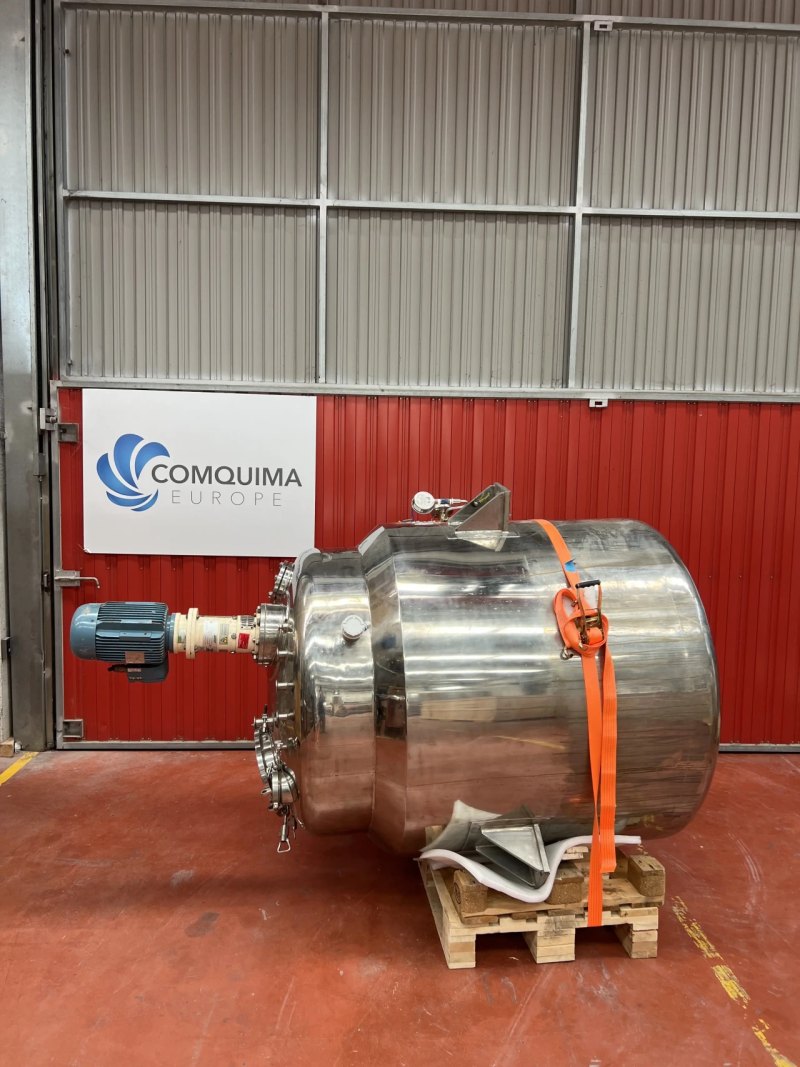 REACTOR TINSMACAL STAINLESS STEEL 1200 LITRES WITH JACKET AND AGITATION