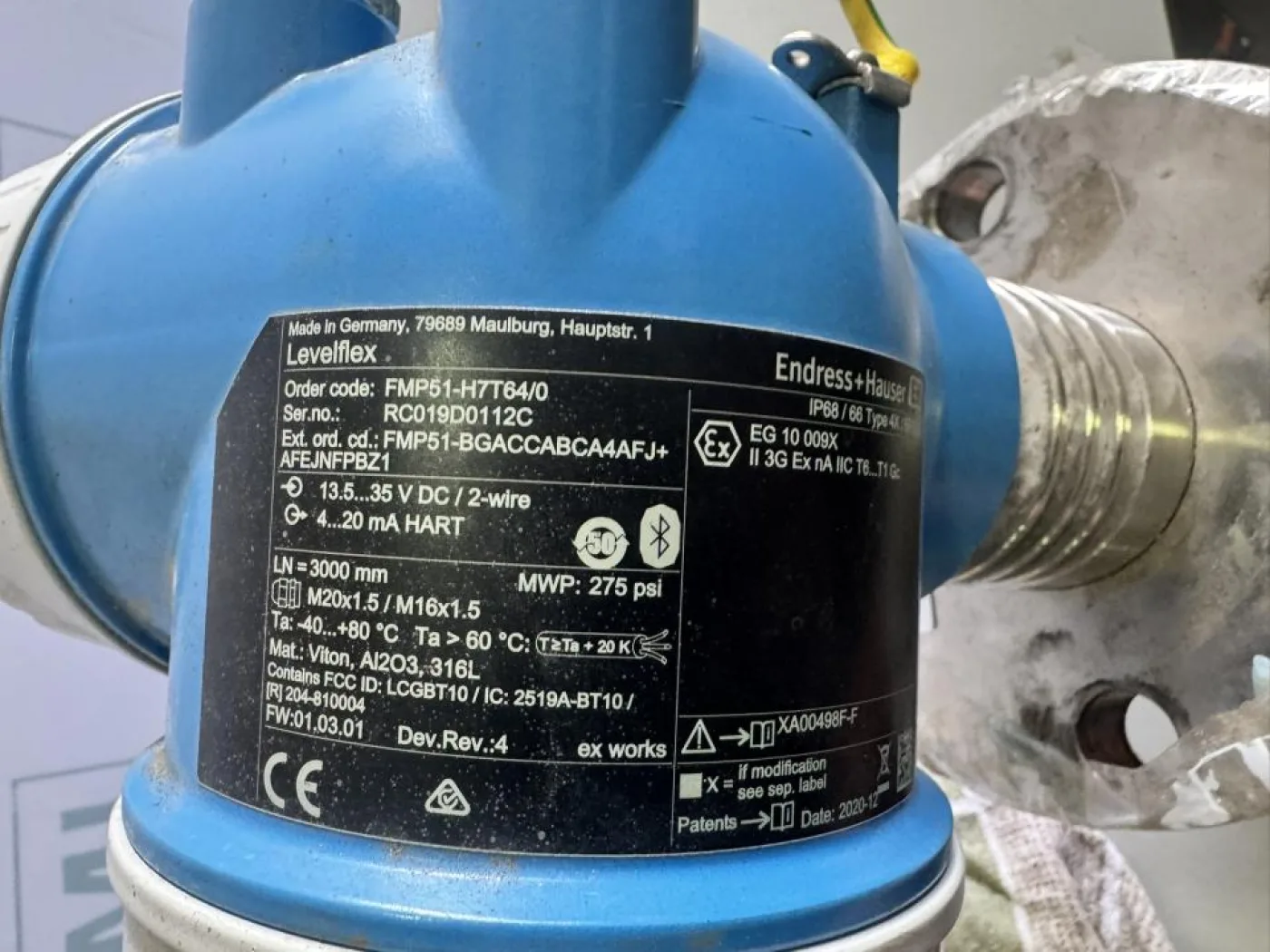 2020 Endress+Hauser Guided Wave Radar Level Transmitter - 5