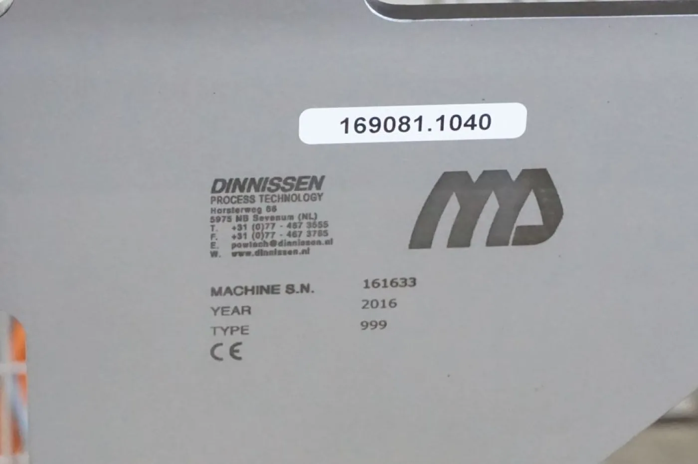 Dinnissen Pegasus Vacuum coater EHEDG design - Paddle mixer - 5