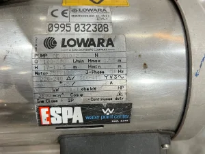 USED SKID HEATED TANK WITH CENTRIFUGAL PUMP