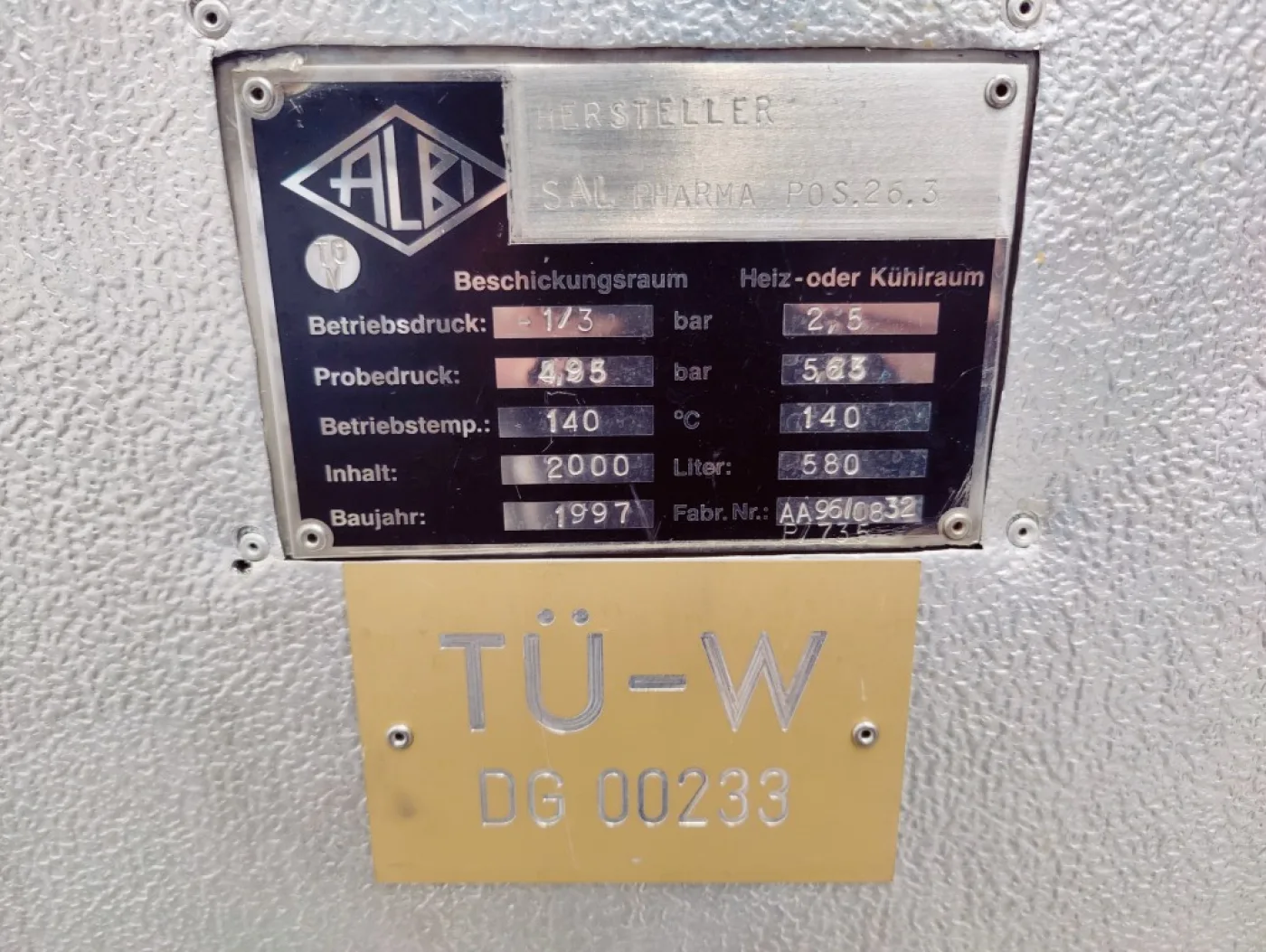 SBM Vakutherm ADV 13815/2.F - Autoclave - 3