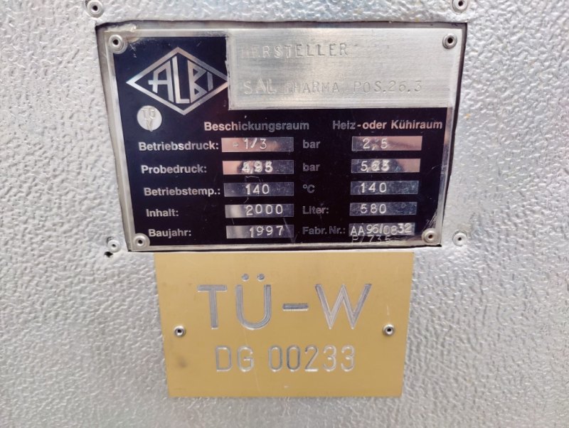SBM Vakutherm ADV 13815/2.F - Autoclave