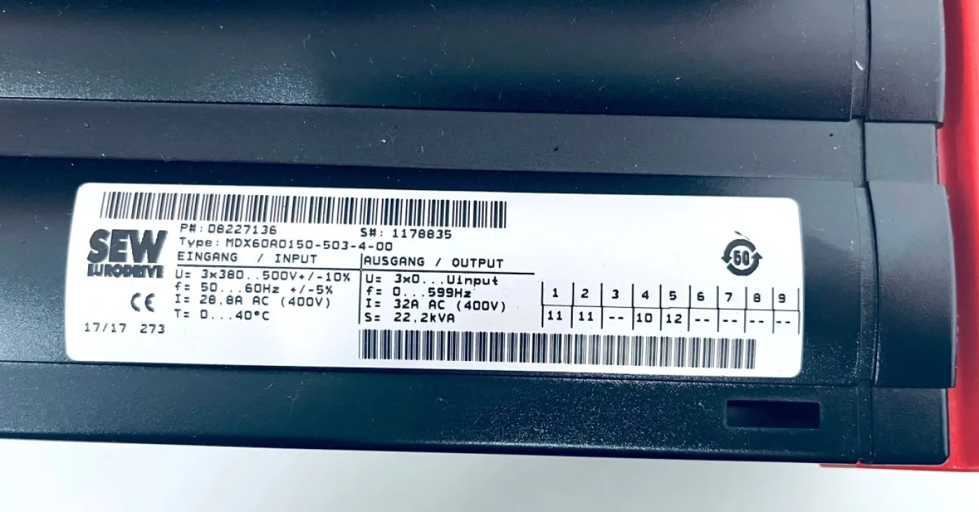 SEW-Eurodrive MDX61B0150-503-4-0T Umrichter 0618845 - 4