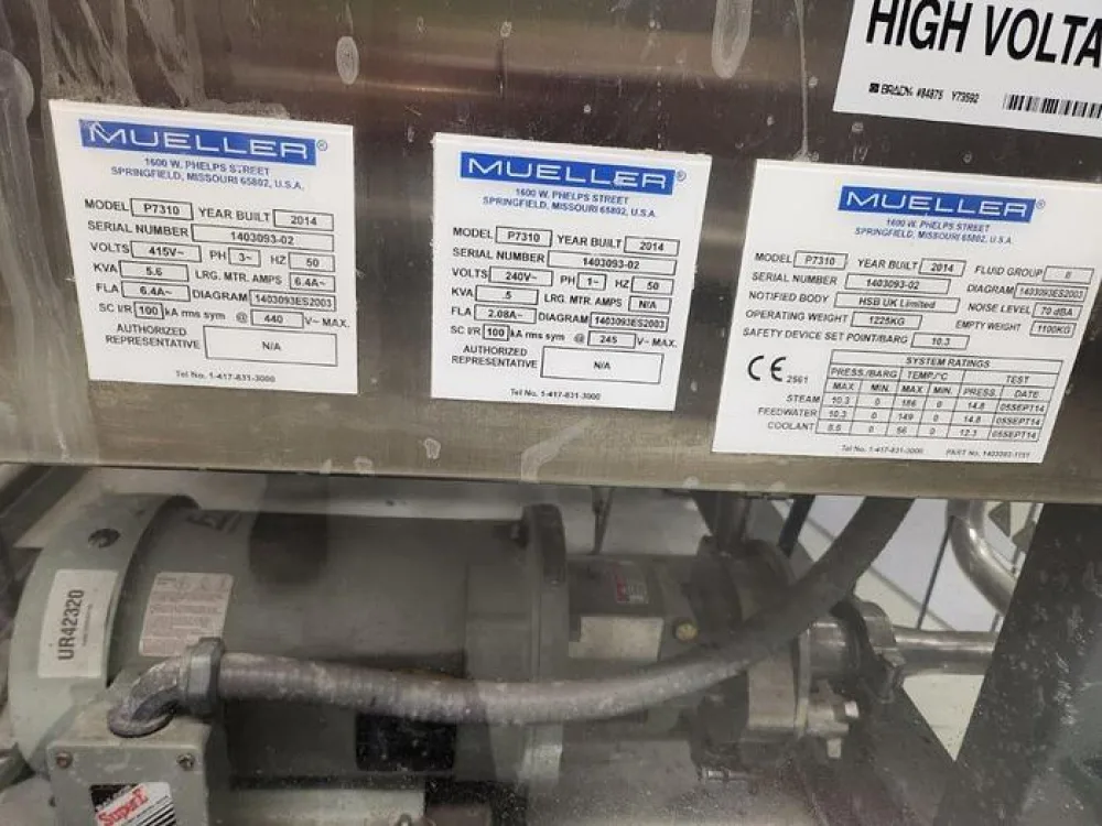 2014 Mueller PyroPure P7310 Pure Steam Generator