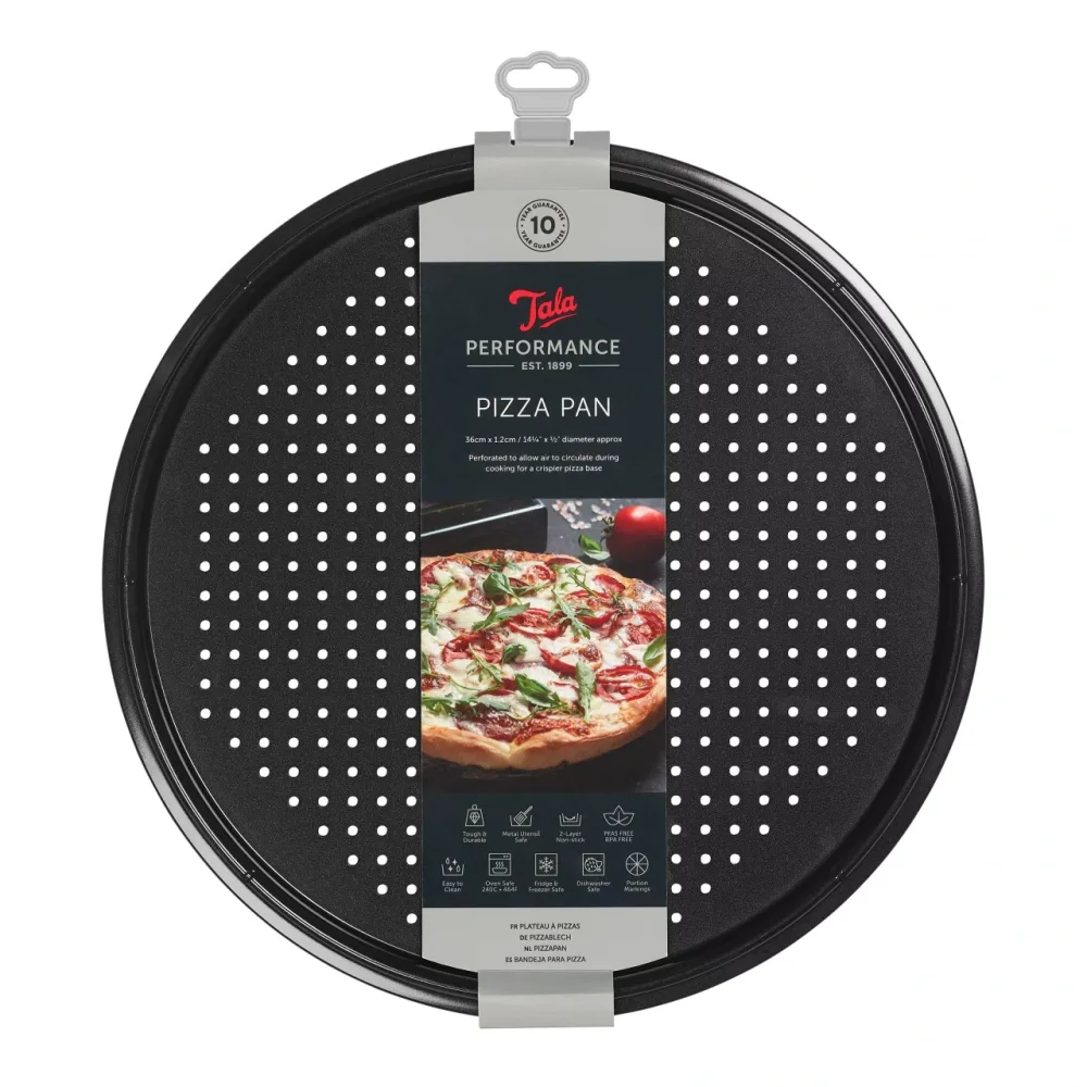 Tala Performance Eclipse Non-Stick Crisper Pizza Pan 36cm - 14" Dia - islandcatering