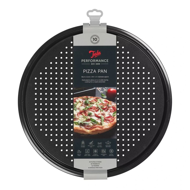 Tala Performance Eclipse Non-Stick Crisper Pizza Pan 36cm - 14" Dia - islandcatering