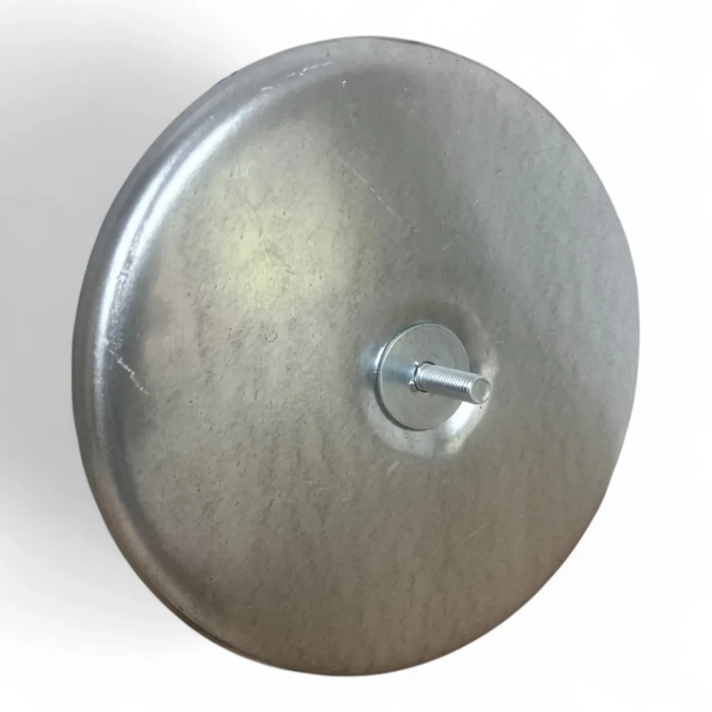 Filterronde Filterdeckel Deckel verzinkt für Filterschlauch D=200 mm mit Gewindebolzen M8x25 (4 Stück) - 3