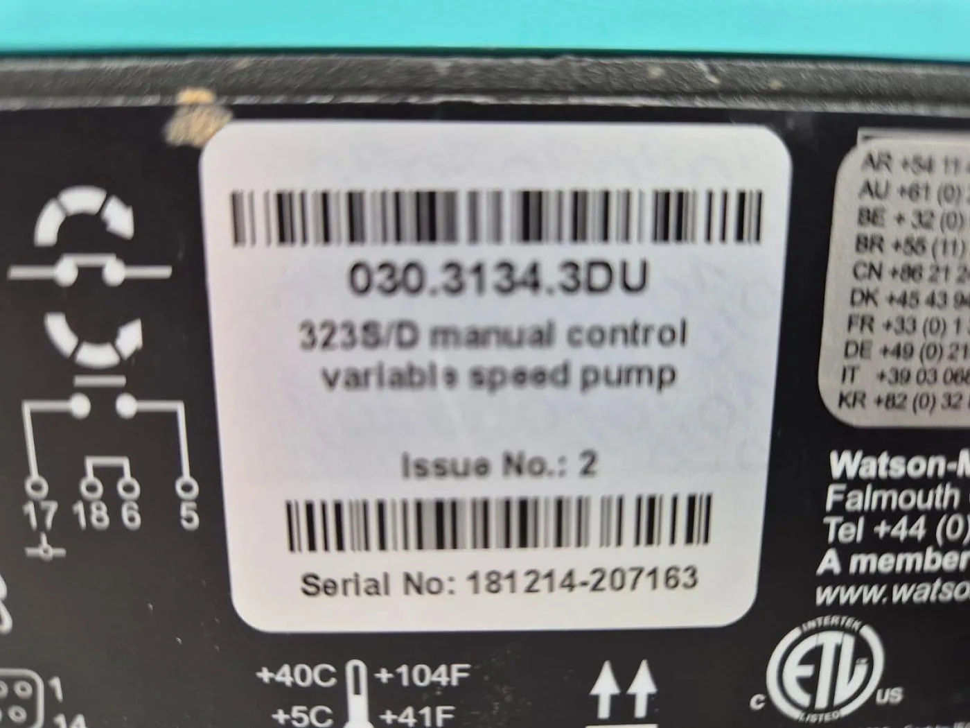 Watson Marlow 323 Peristaltic Pump - 8