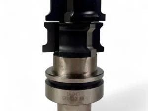 HSK 63 F Spannzangenfutter mit Bohrungsaufnahme und Duplex HW Profilfräser D=63 mm L=36 mm