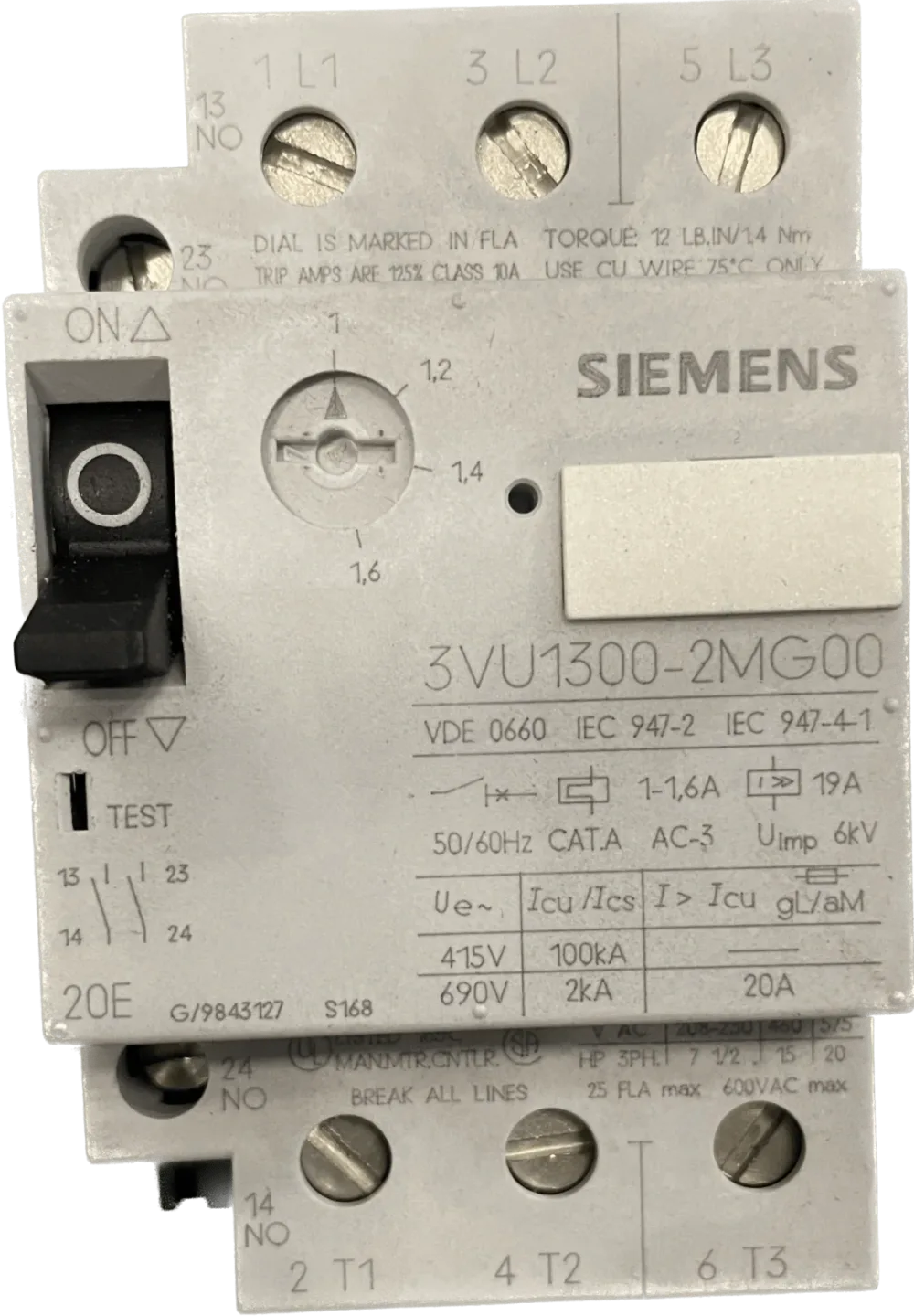 Siemens 3VU13 00-2MG00